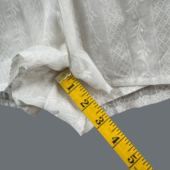 Shareen Collections Romper Womens White V Neck Bell Sleeve Tie Back Size 8 - Picture 10 of 13